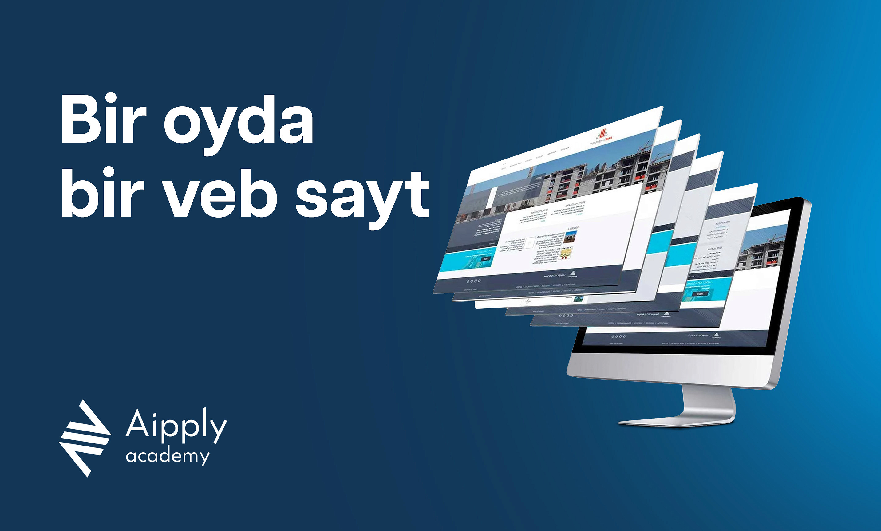 Bir oyda bir veb sayt (nocode) online